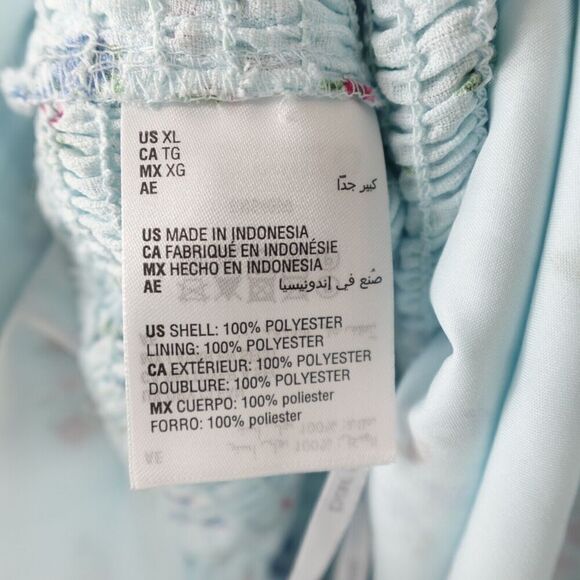 Bar III Womens Floral Smocked Romantic Dress Large - Picture 12 of 12